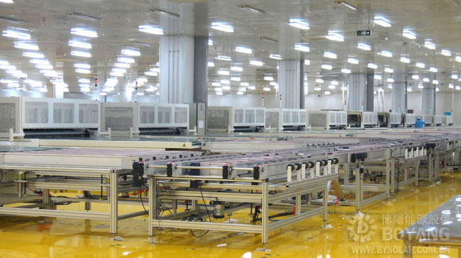 太陽能生產線-排版混進定位生產線