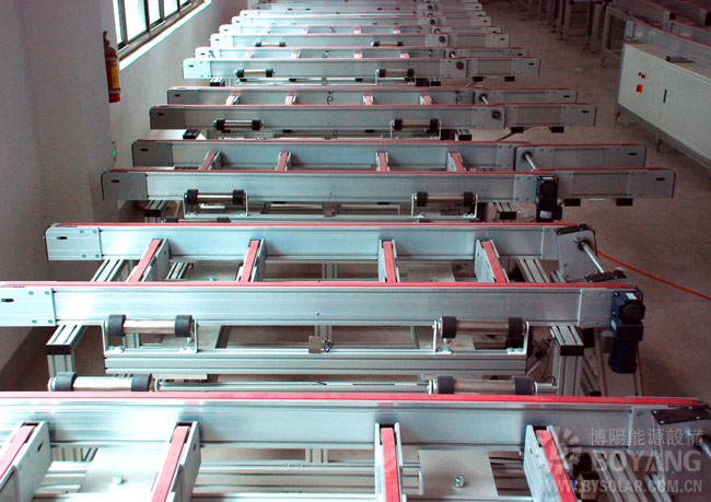 太陽能組件生產線-90度換向折疊通道